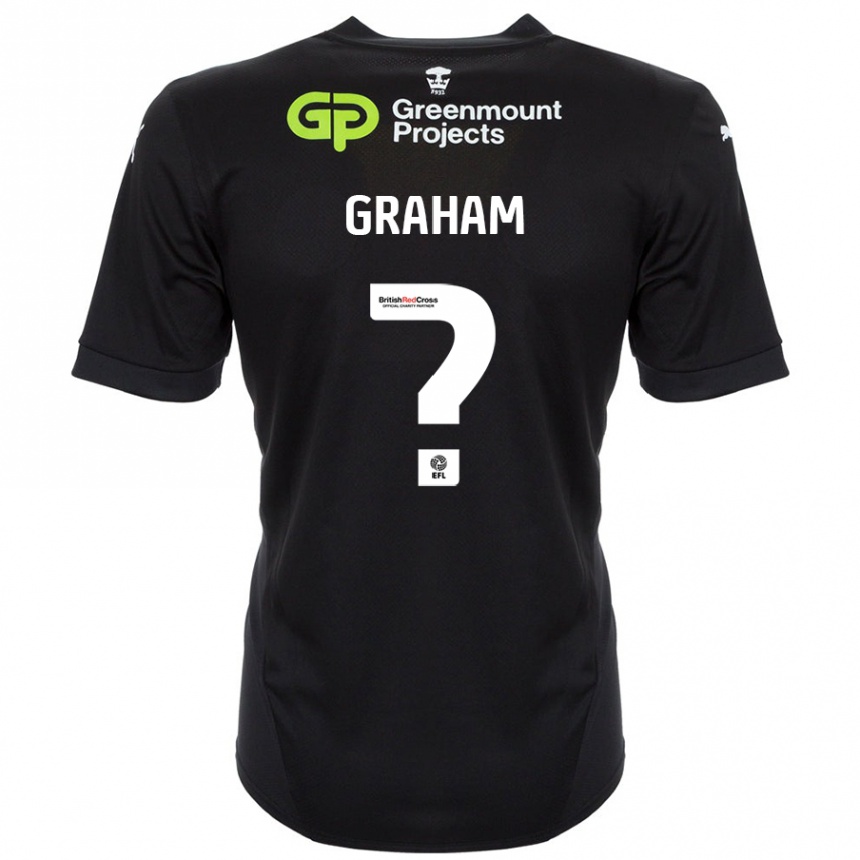 Enfant Football Maillot Leo Graham #0 Noir Tenues Extérieur 2024/25 Canada