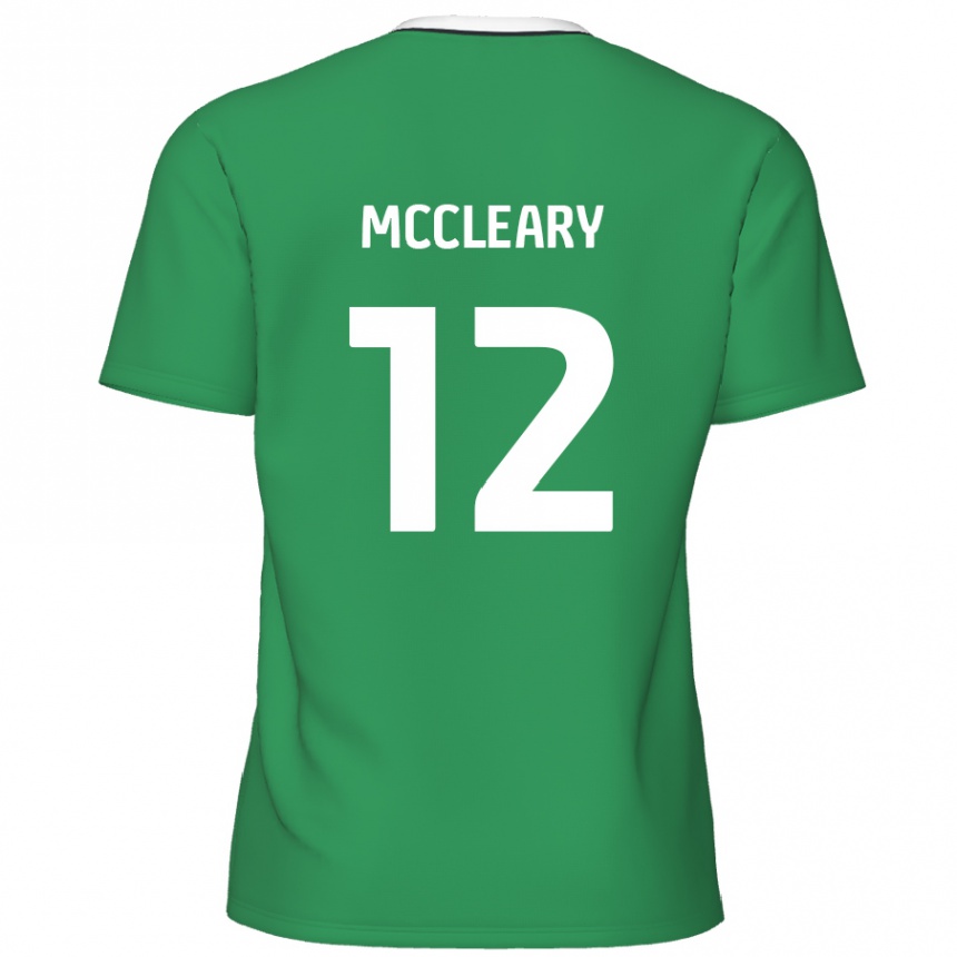 Kids Football Garath Mccleary #12 Green White Stripes Away Jersey 2024/25 T-Shirt Canada