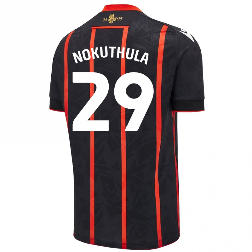 Kids Football Faith Nokuthula #29 Black Red Away Jersey 2024/25 T-Shirt Canada