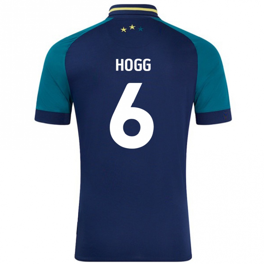 Kids Football Jonathan Hogg #6 Navy Dark Green Away Jersey 2024/25 T-Shirt Canada