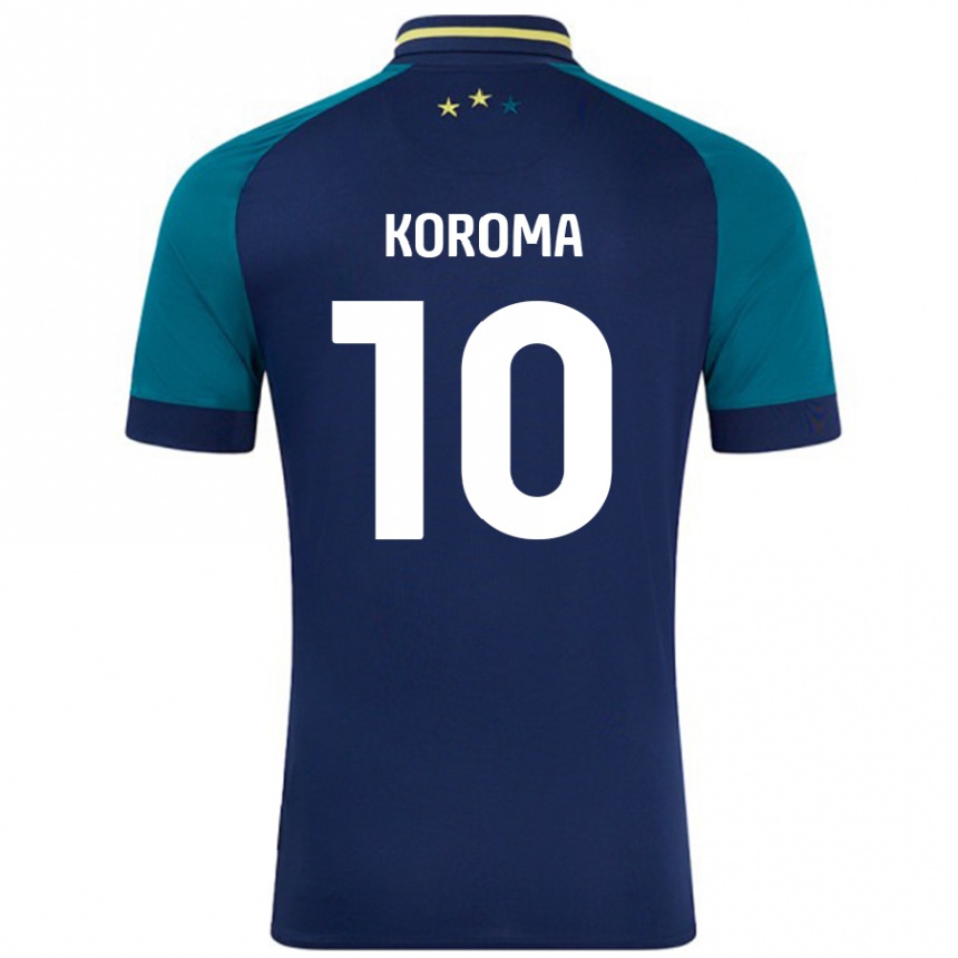 Enfant Football Maillot Josh Koroma #10 Marine Vert Foncé Tenues Extérieur 2024/25 Canada