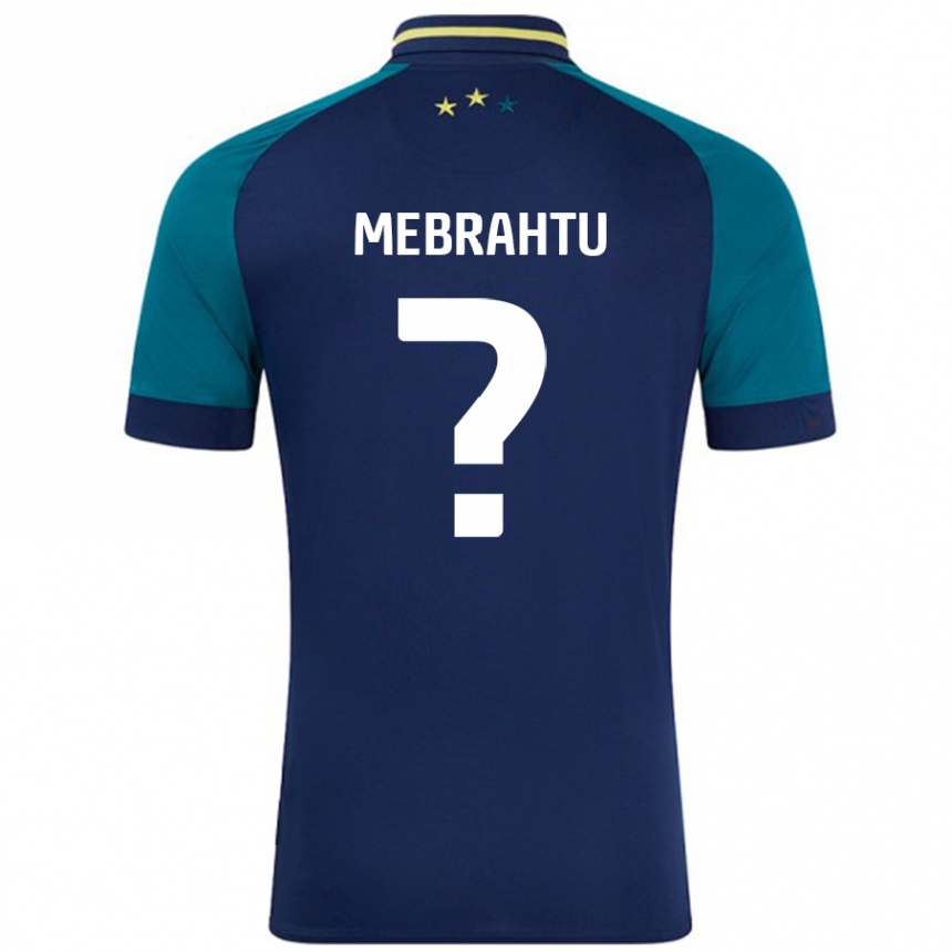 Kids Football Milkyas Mebrahtu #0 Navy Dark Green Away Jersey 2024/25 T-Shirt Canada