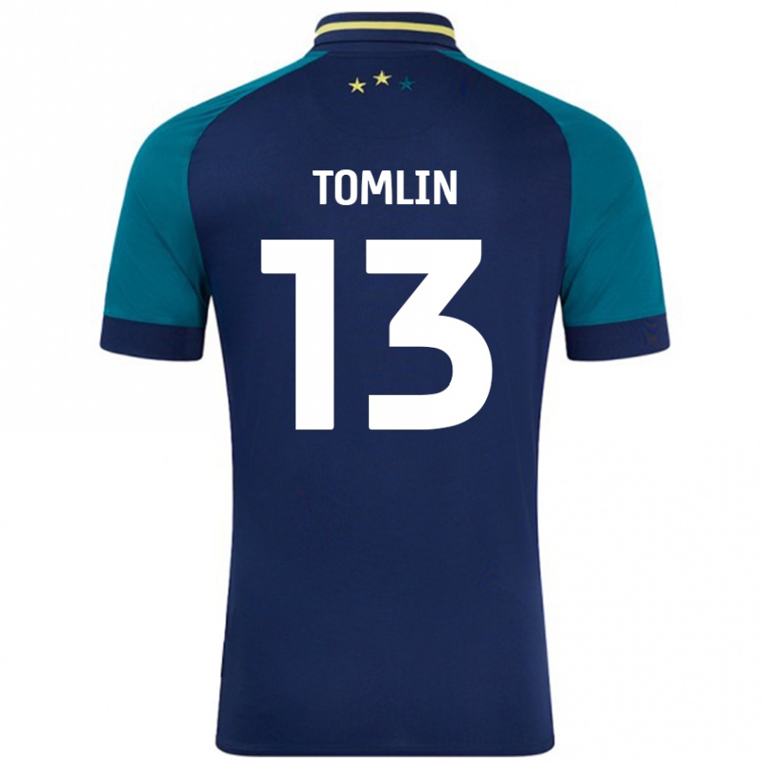 Enfant Football Maillot Phoebe Tomlin #13 Marine Vert Foncé Tenues Extérieur 2024/25 Canada