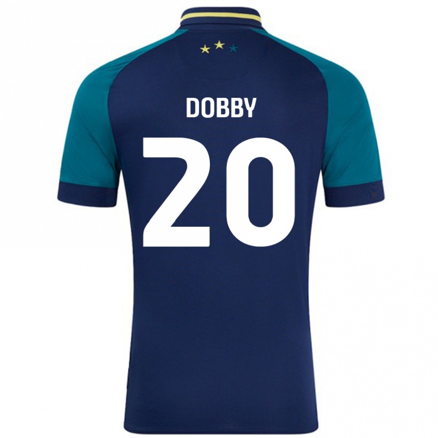 Kids Football Sarah Dobby #20 Navy Dark Green Away Jersey 2024/25 T-Shirt Canada