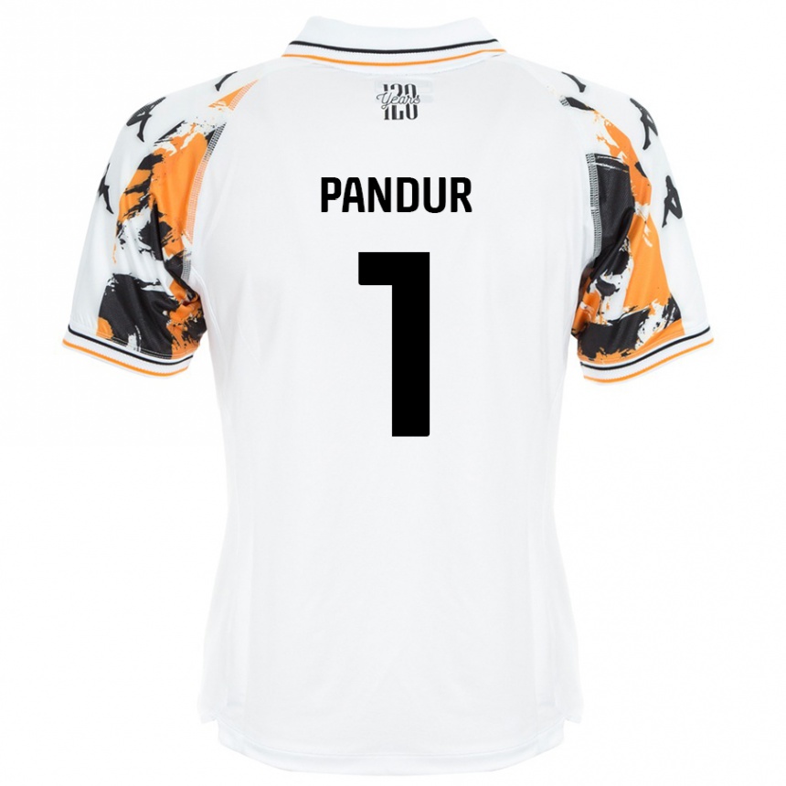 Kids Football Ivor Pandur #1 White Away Jersey 2024/25 T-Shirt Canada