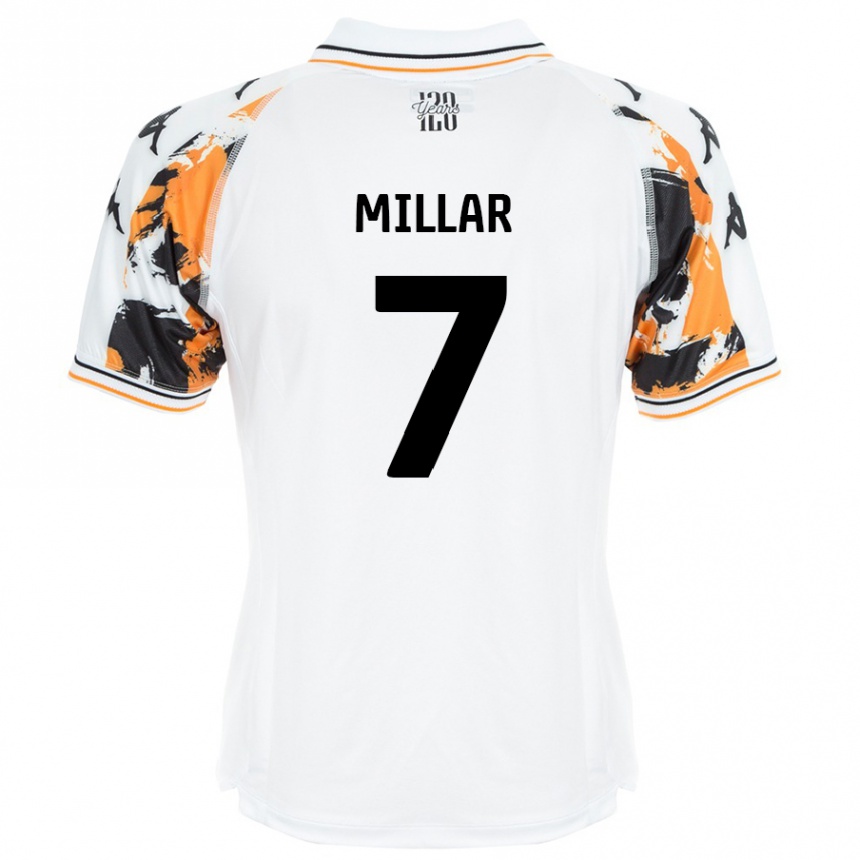 Kids Football Liam Millar #7 White Away Jersey 2024/25 T-Shirt Canada