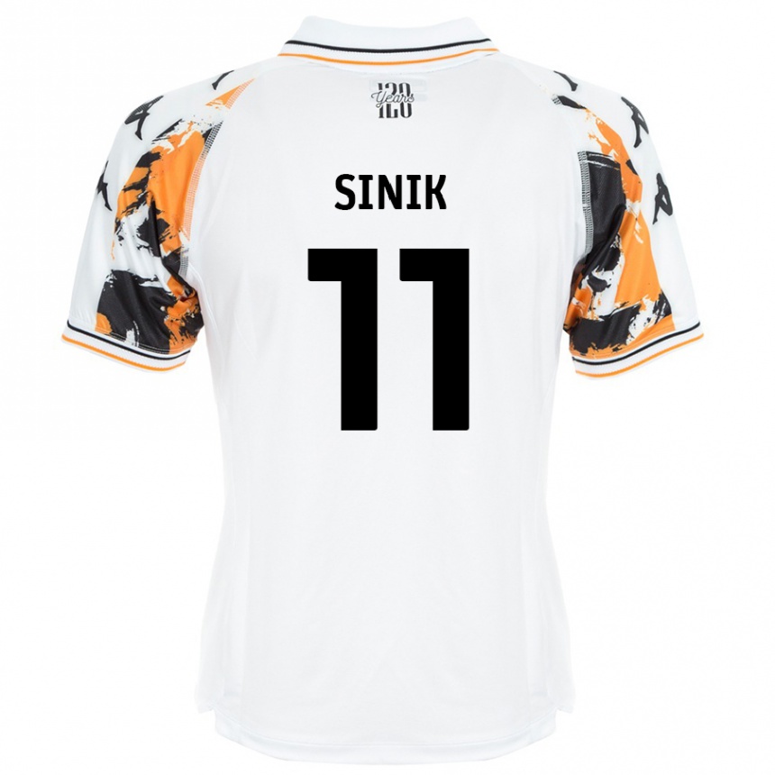 Kids Football Doğukan Sinik #11 White Away Jersey 2024/25 T-Shirt Canada