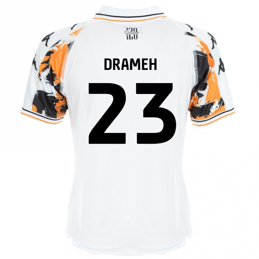 Kids Football Cody Drameh #23 White Away Jersey 2024/25 T-Shirt Canada