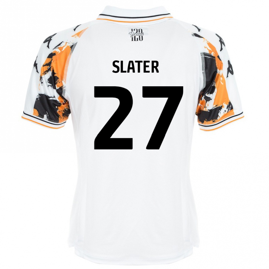 Kids Football Regan Slater #27 White Away Jersey 2024/25 T-Shirt Canada