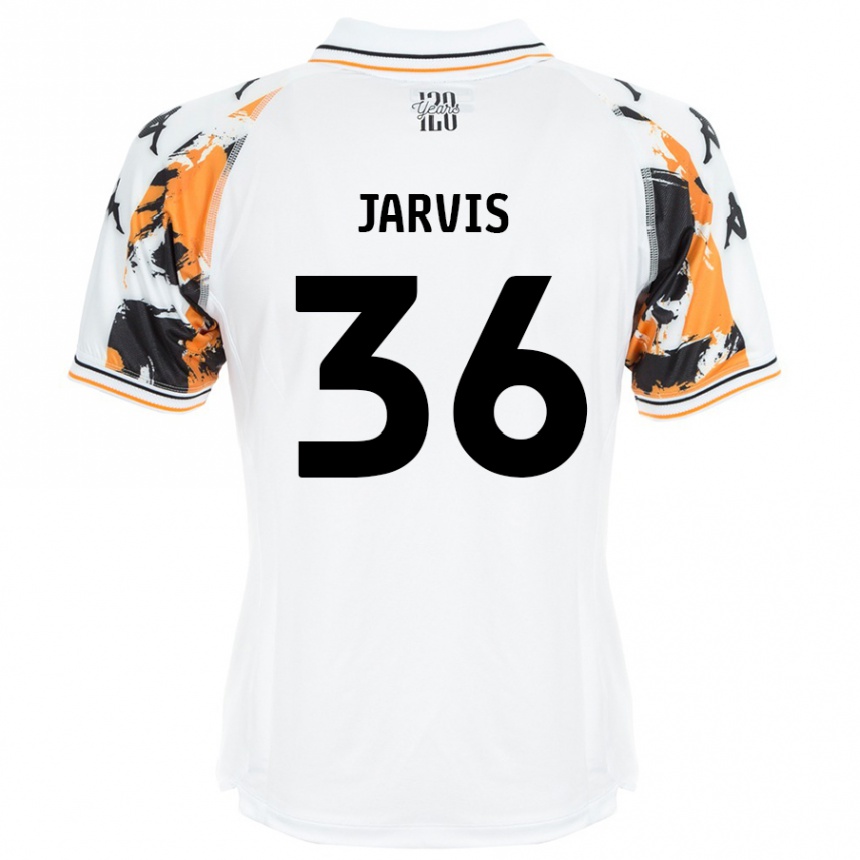 Kids Football Will Jarvis #36 White Away Jersey 2024/25 T-Shirt Canada