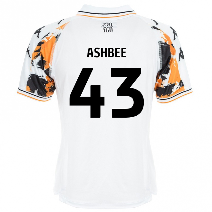 Kids Football Stanley Ashbee #43 White Away Jersey 2024/25 T-Shirt Canada