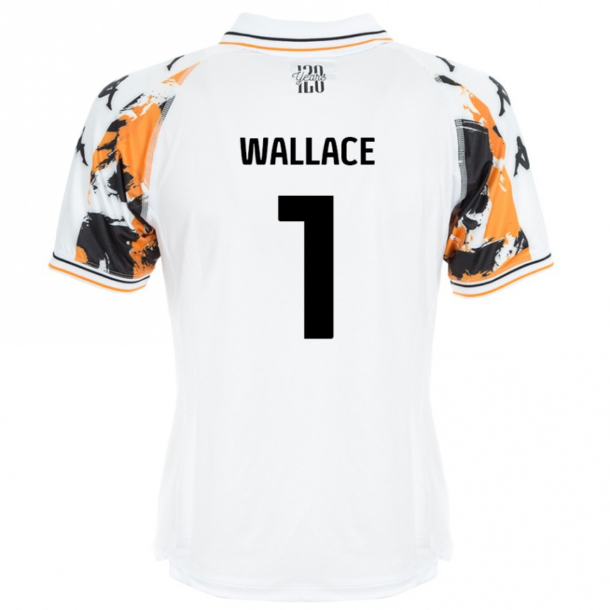 Kids Football Abbi Wallace #1 White Away Jersey 2024/25 T-Shirt Canada