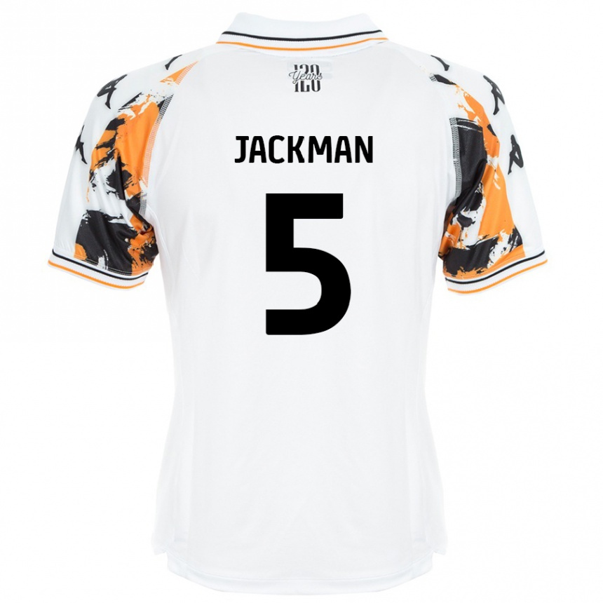 Kids Football Ellice Jackman #5 White Away Jersey 2024/25 T-Shirt Canada