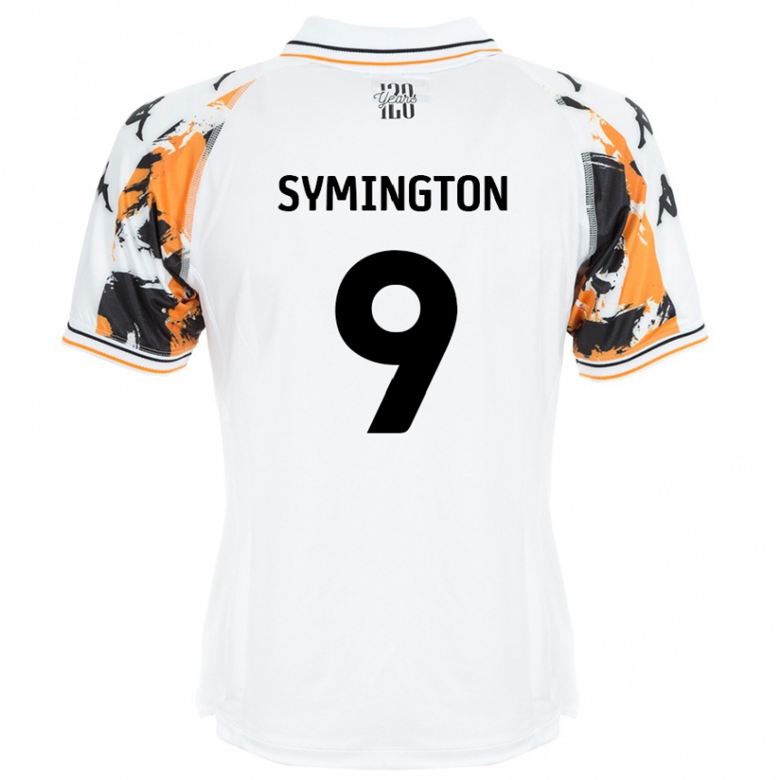 Kids Football Jo Symington #9 White Away Jersey 2024/25 T-Shirt Canada