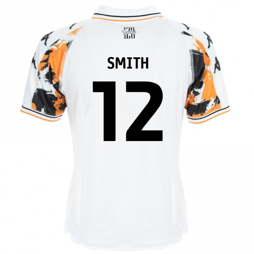 Kids Football Emily Smith #12 White Away Jersey 2024/25 T-Shirt Canada