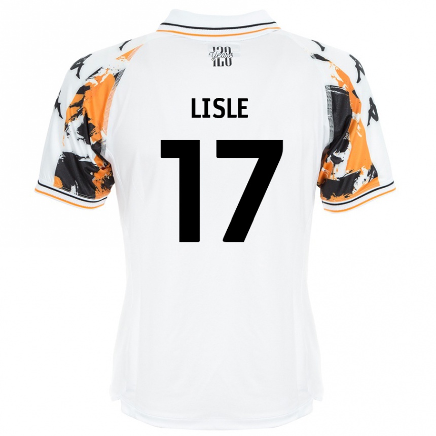 Kids Football Mary Lisle #17 White Away Jersey 2024/25 T-Shirt Canada