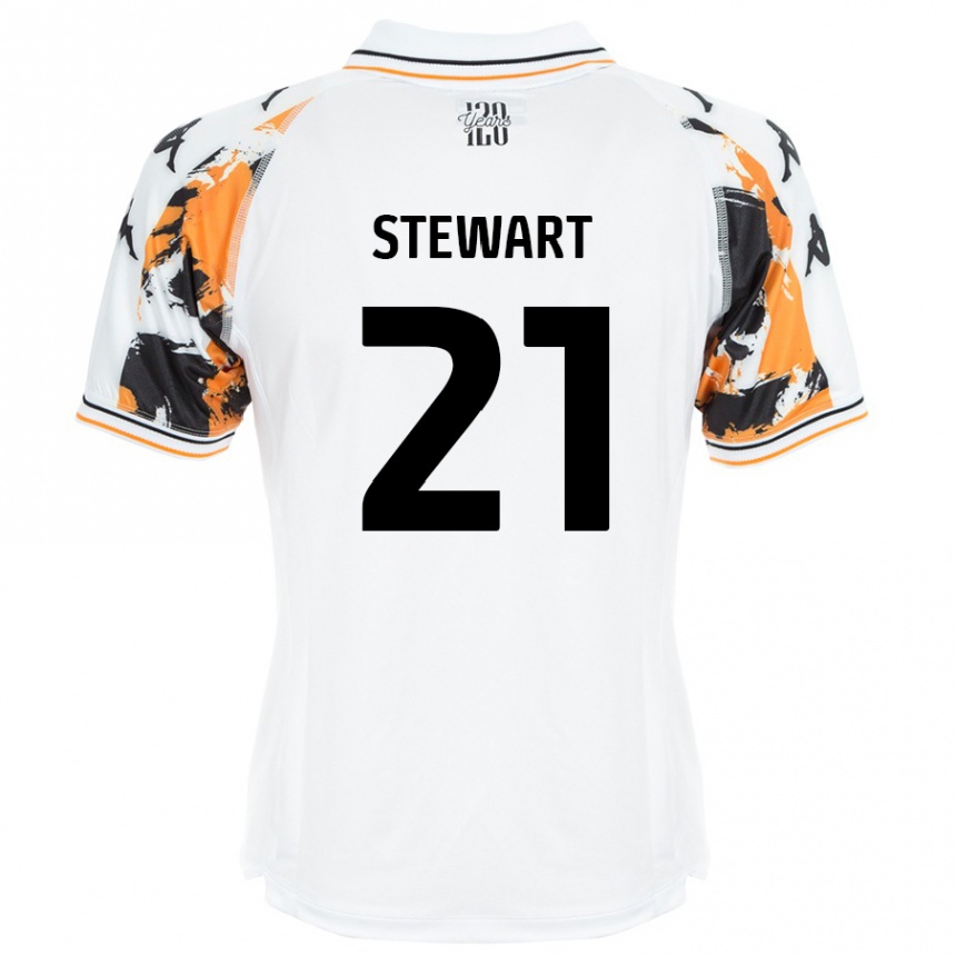 Kids Football Alice Stewart #21 White Away Jersey 2024/25 T-Shirt Canada