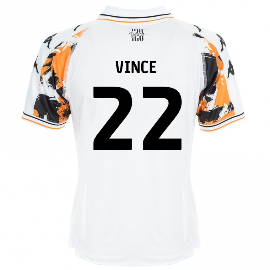 Kids Football Anna Vince #22 White Away Jersey 2024/25 T-Shirt Canada