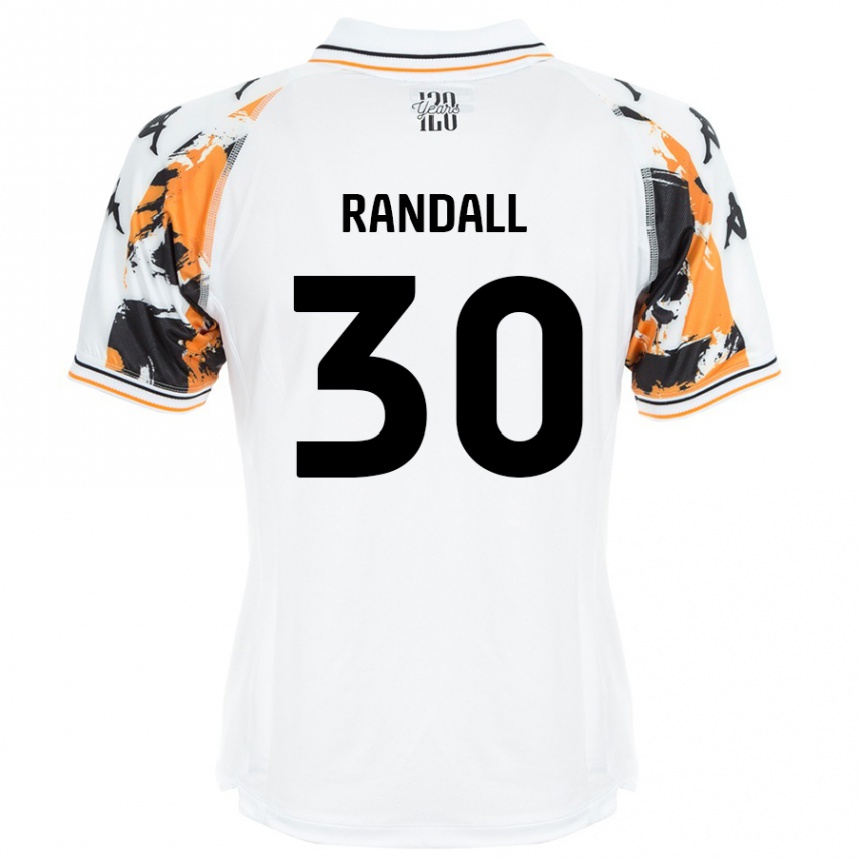 Kids Football Jennifer Randall #30 White Away Jersey 2024/25 T-Shirt Canada