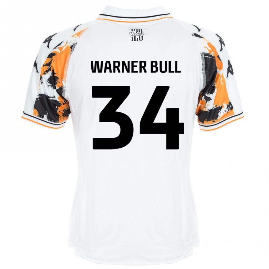 Kids Football Lucy Warner-Bull #34 White Away Jersey 2024/25 T-Shirt Canada