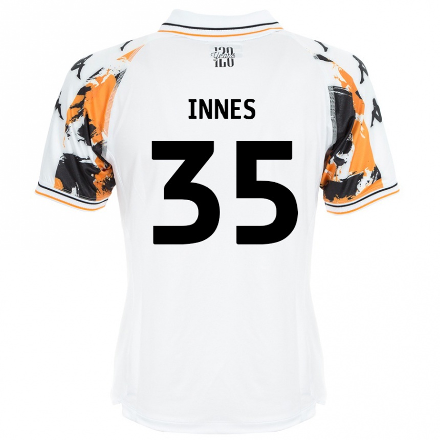 Kids Football Emma Innes #35 White Away Jersey 2024/25 T-Shirt Canada