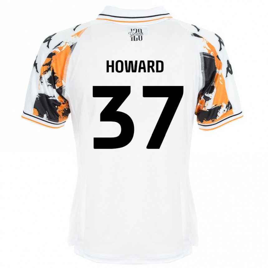 Kids Football Scarlet Howard #37 White Away Jersey 2024/25 T-Shirt Canada