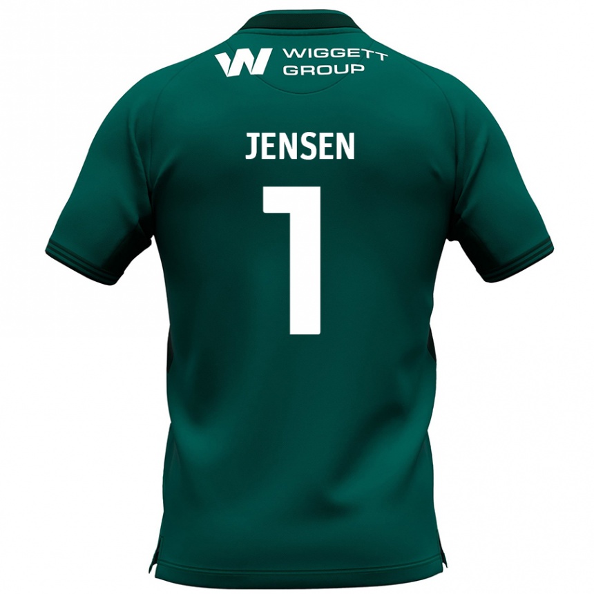 Enfant Football Maillot Lukas Jensen #1 Vert Tenues Extérieur 2024/25 Canada