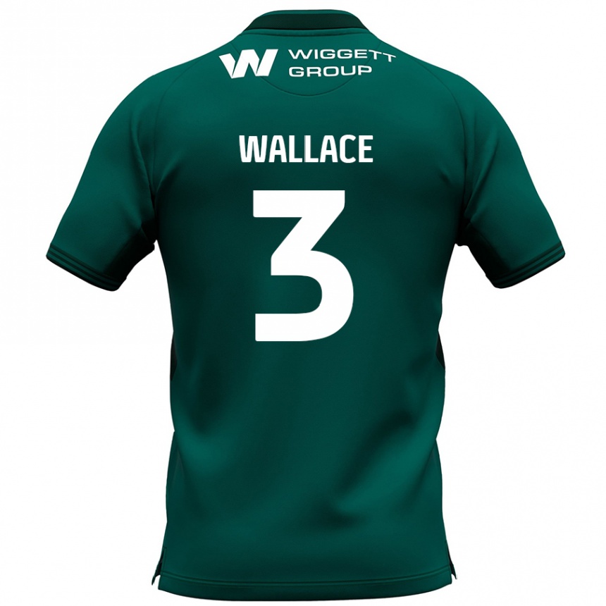 Enfant Football Maillot Murray Wallace #3 Vert Tenues Extérieur 2024/25 Canada