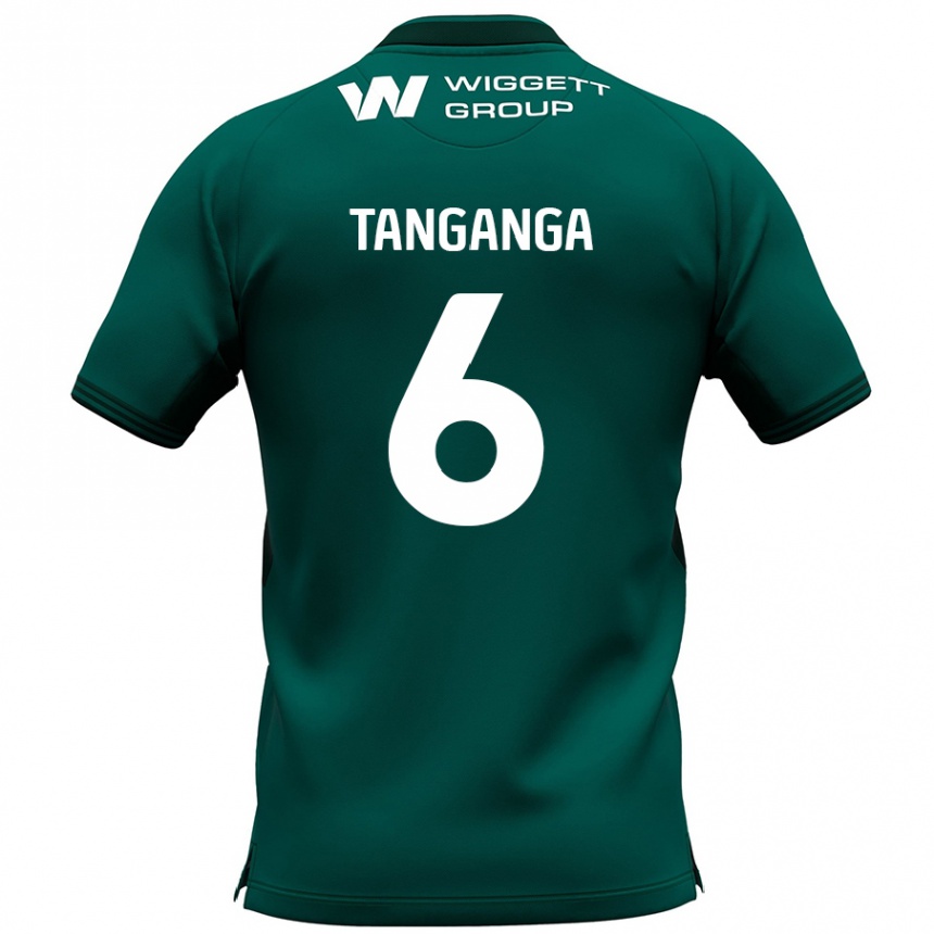 Enfant Football Maillot Japhet Tanganga #6 Vert Tenues Extérieur 2024/25 Canada