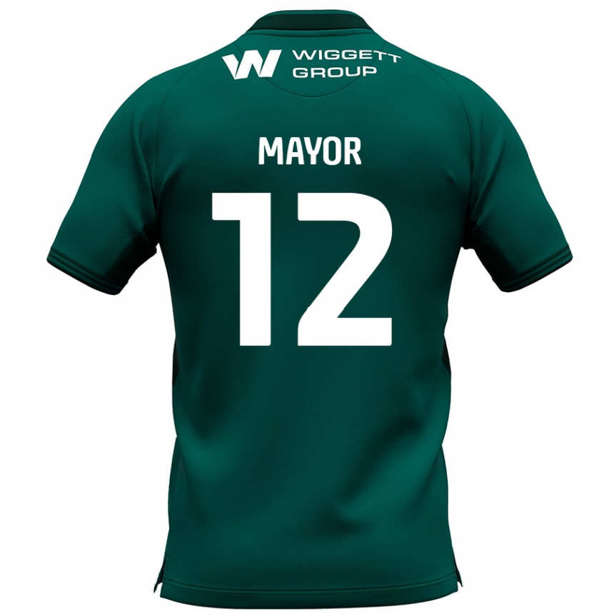 Kids Football Adam Mayor #12 Green Away Jersey 2024/25 T-Shirt Canada