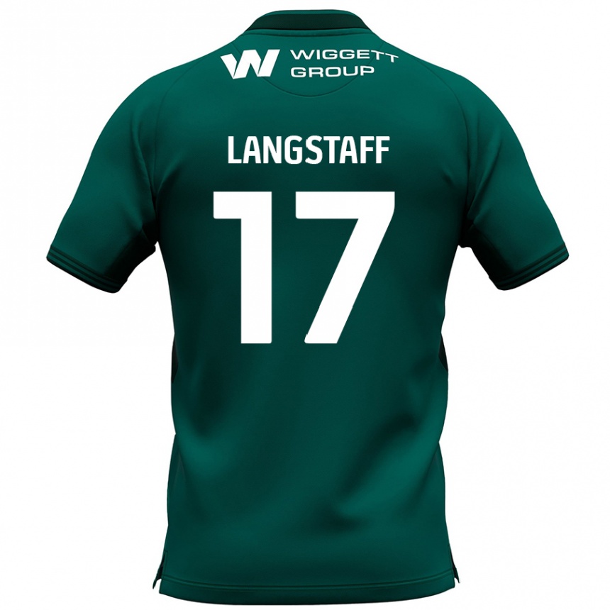 Enfant Football Maillot Macaulay Langstaff #17 Vert Tenues Extérieur 2024/25 Canada