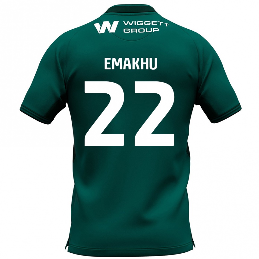 Kids Football Aidomo Emakhu #22 Green Away Jersey 2024/25 T-Shirt Canada