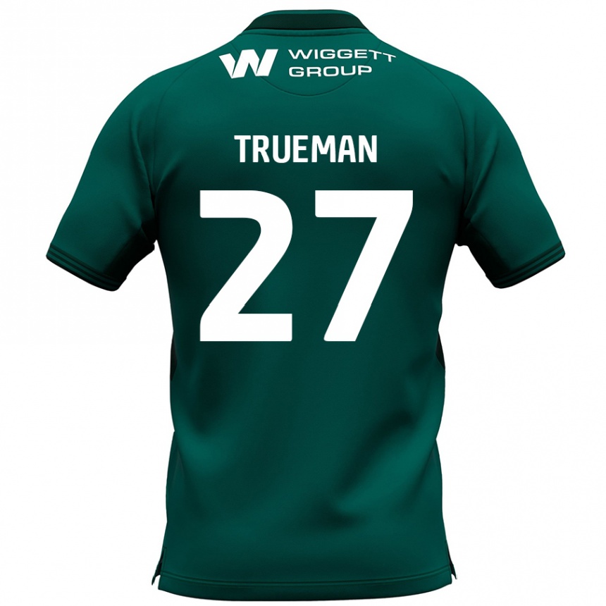 Kids Football Connal Trueman #27 Green Away Jersey 2024/25 T-Shirt Canada