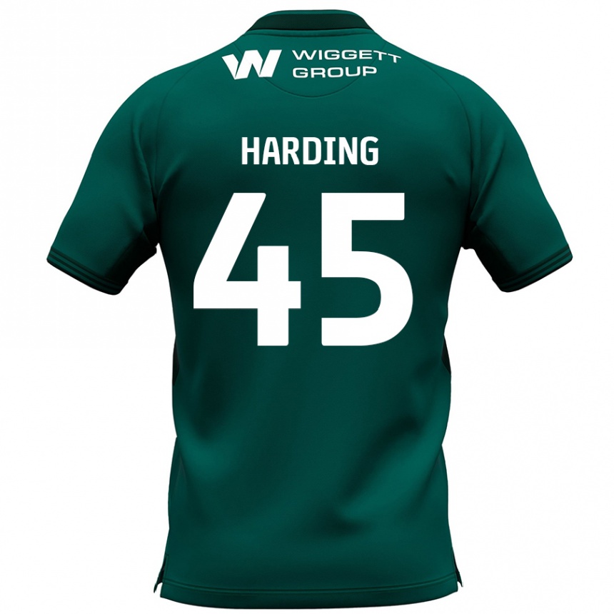 Enfant Football Maillot Wes Harding #45 Vert Tenues Extérieur 2024/25 Canada