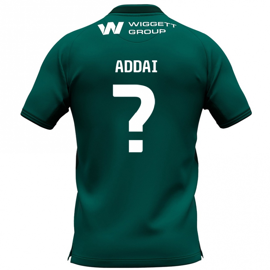 Enfant Football Maillot Dillon Addai #0 Vert Tenues Extérieur 2024/25 Canada