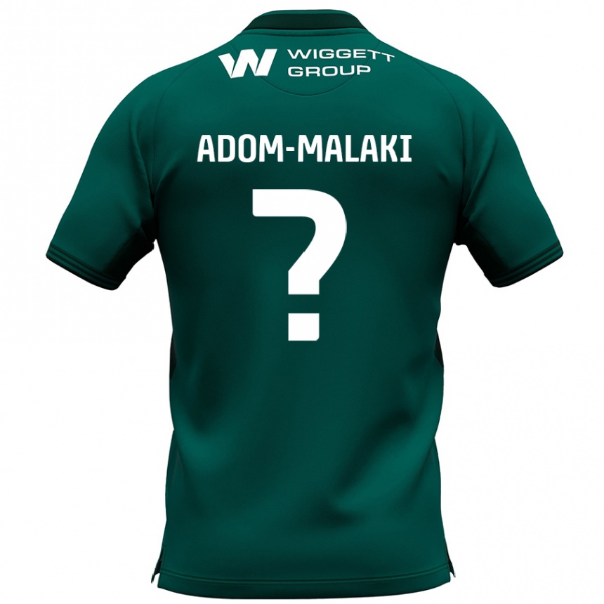 Kids Football Nino Adom-Malaki #0 Green Away Jersey 2024/25 T-Shirt Canada