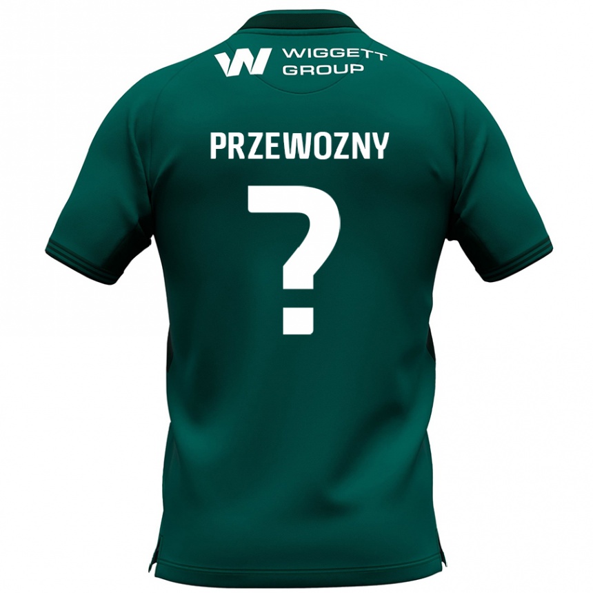 Enfant Football Maillot Jakub Przewozny #0 Vert Tenues Extérieur 2024/25 Canada