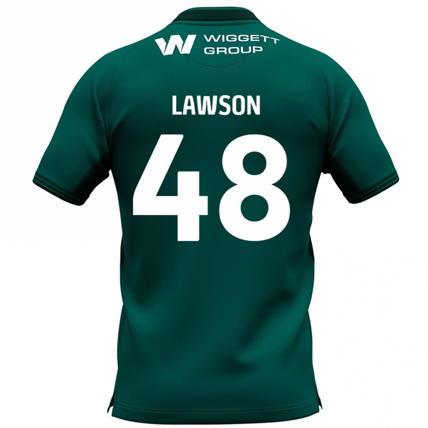 Enfant Football Maillot Sha'mar Lawson #48 Vert Tenues Extérieur 2024/25 Canada