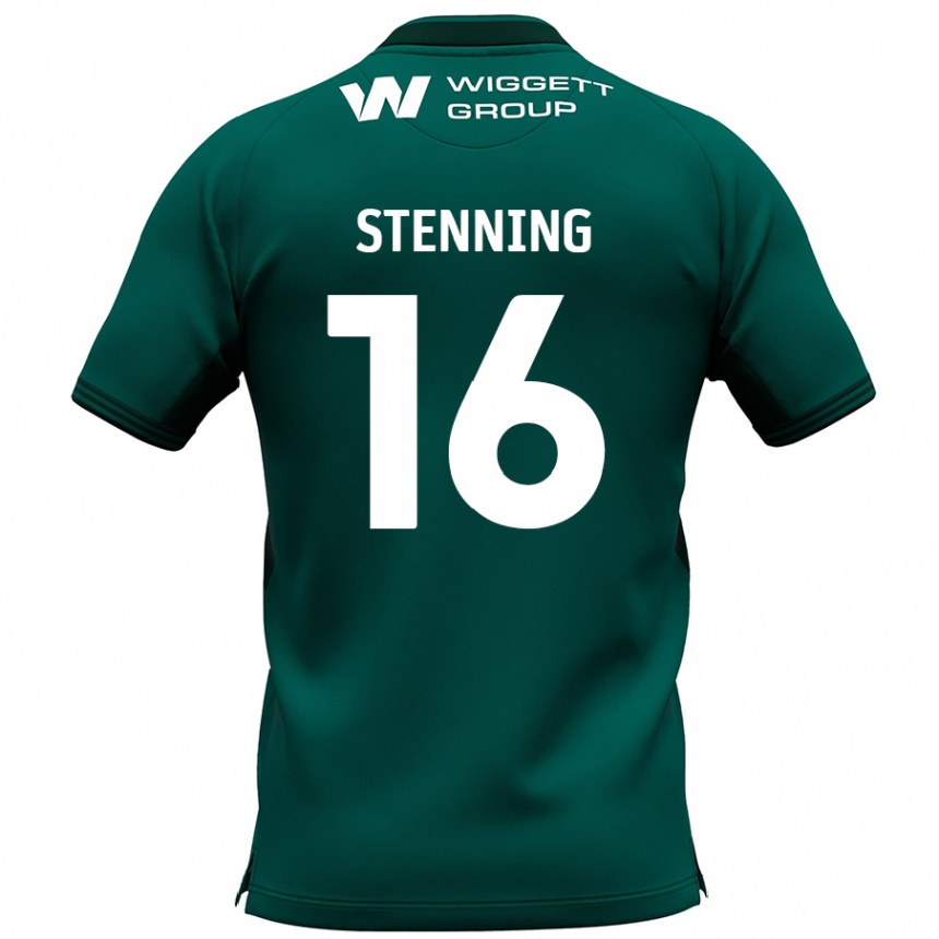 Enfant Football Maillot Ellie Stenning #16 Vert Tenues Extérieur 2024/25 Canada