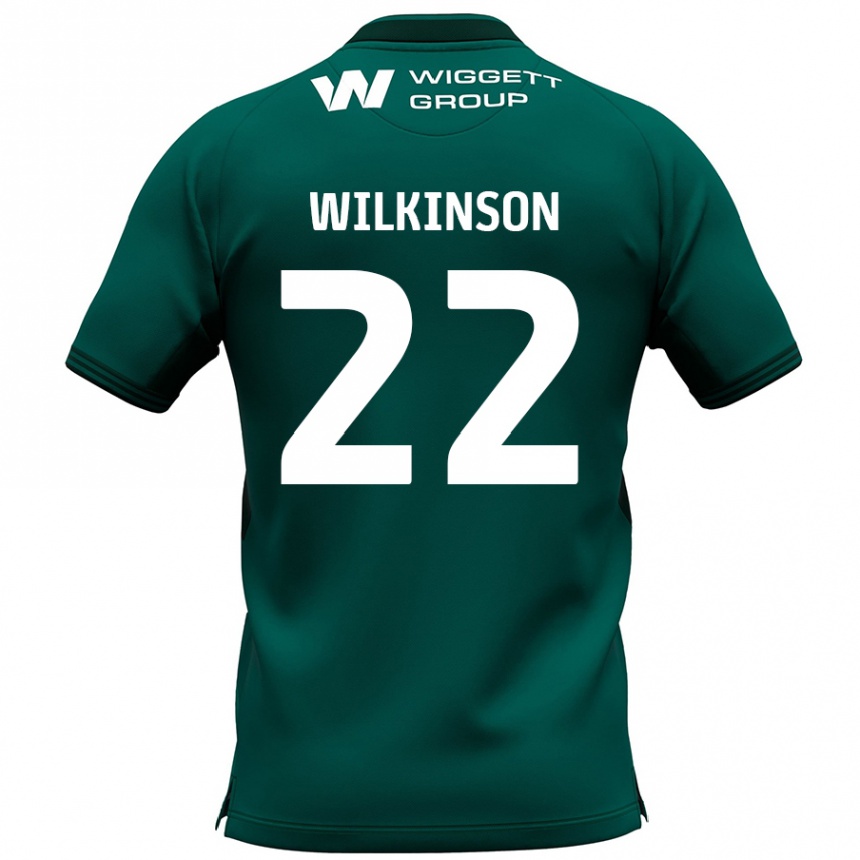 Enfant Football Maillot Chloe Wilkinson #22 Vert Tenues Extérieur 2024/25 Canada