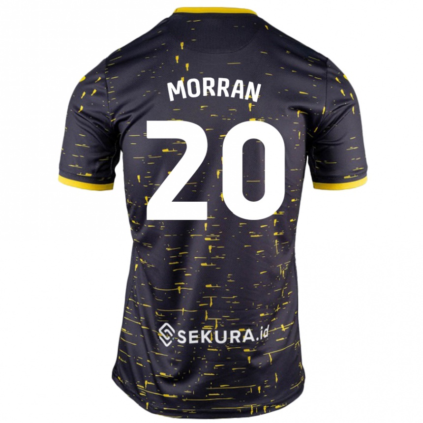 Kids Football Eloise Morran #20 Black Yellow Away Jersey 2024/25 T-Shirt Canada