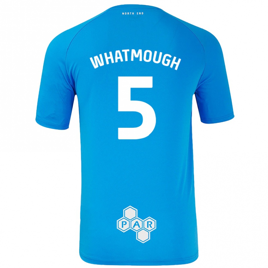 Kids Football Jack Whatmough #5 Sky Blue Away Jersey 2024/25 T-Shirt Canada