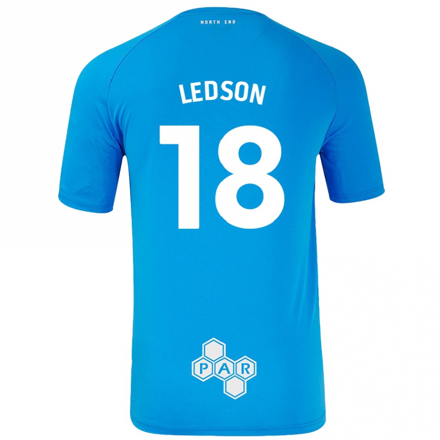 Kids Football Ryan Ledson #18 Sky Blue Away Jersey 2024/25 T-Shirt Canada