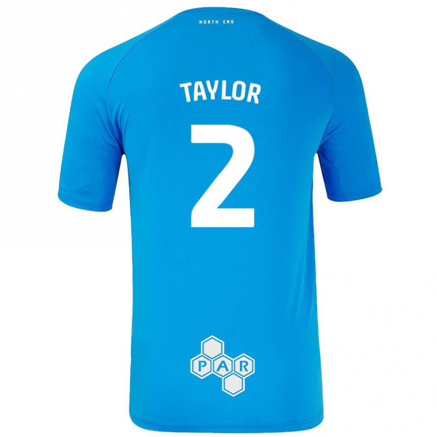 Kids Football Alex Taylor #2 Sky Blue Away Jersey 2024/25 T-Shirt Canada