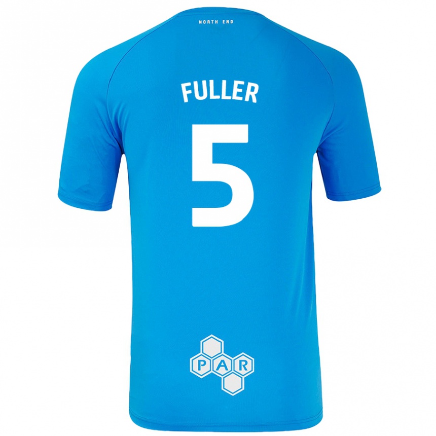 Kids Football Olivia Fuller #5 Sky Blue Away Jersey 2024/25 T-Shirt Canada