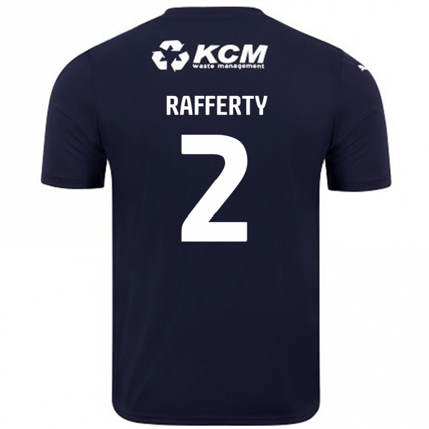 Enfant Football Maillot Joe Rafferty #2 Bleu Marine Tenues Extérieur 2024/25 Canada