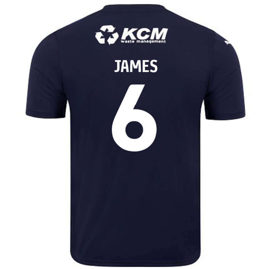 Enfant Football Maillot Reece James #6 Bleu Marine Tenues Extérieur 2024/25 Canada