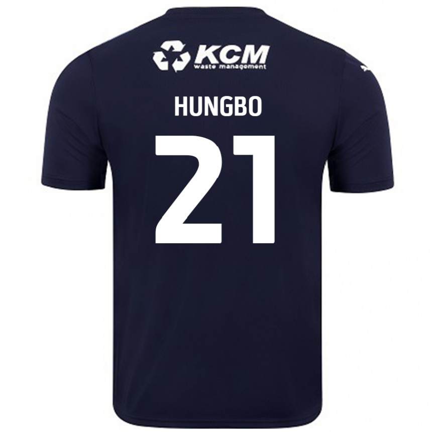 Enfant Football Maillot Joseph Hungbo #21 Bleu Marine Tenues Extérieur 2024/25 Canada