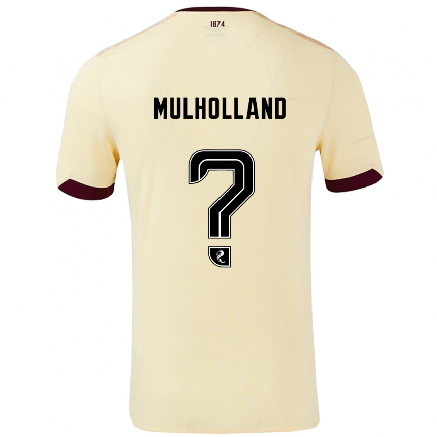 Kids Football James Mulholland #0 Cream Burgundy Away Jersey 2024/25 T-Shirt Canada