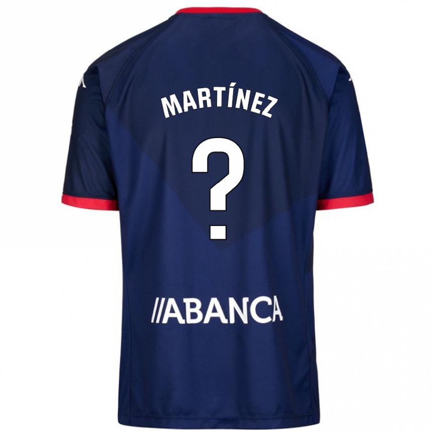 Kids Football Pablo Martínez #4 Navy Blue Away Jersey 2024/25 T-Shirt Canada